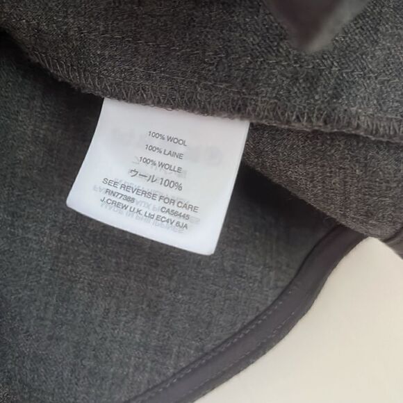 Jcrew size 4P wool peplum top - Picture 3 of 4